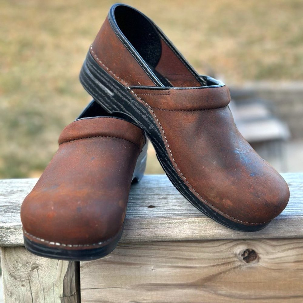 Dansko Professional XP 2.0 Oiled Leather Clog, Brown, Men's EU size 47 (13,5-14)